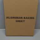 Commercial Quality Baking Sheet Pan Set, Natural Aluminum Cookie Sheet, Umite Chef Warp Resistant Baker's Half Sheet Pan, Large Thick Cookie Tray Pans for Baking, Roasting(2 Pack, 18X13In)