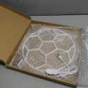 Soccer Neon Sign for Room, Dimmable LED Football Light, USB Powered Sports Neon Wall Decor, Game Day Soccer Party Decorations, Boys Bedroom Bar Club Decor, Gifts for Kids Teens Soccer Fans (White)