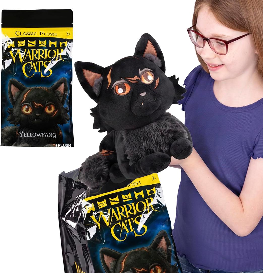 Fan Favorite Warrior Cats Large Yellowfang 11" Plush - Based on the New York Times Bestselling Book Series, Official Warrior Cats Merch