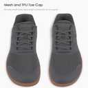 ASITVO Wide Men's Barefoot Zero Drop Sole Minimalist Width Toe Box Walking Shoes Sneakers TPU Toe No-Sew Upper, 10.5