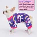 Dog Pajamas Soft Lightweight Dog Onesies Outfit Clothes for Medium Puppy Pjs for Pet Boys Girls Dogs Cats M (Back: 9",Chest: 13.7", Neck: 9")