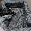 Dog Car Seat Large Size Dog, Washable Large Dog Car Seat, Detachable Memory Foam Pet Car Seat, Dog Booster Car Seat for Large Dogs 60 lbs, with 2 Dog Seat Belt and Dog Blankets