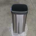 EKO EcoSmart Tall and Large Kitchen Trash Can, 80L/21.1G High Capacity, Touchless Soft Square Motion Sensor Garbage Can, Brushed Stainless Steel