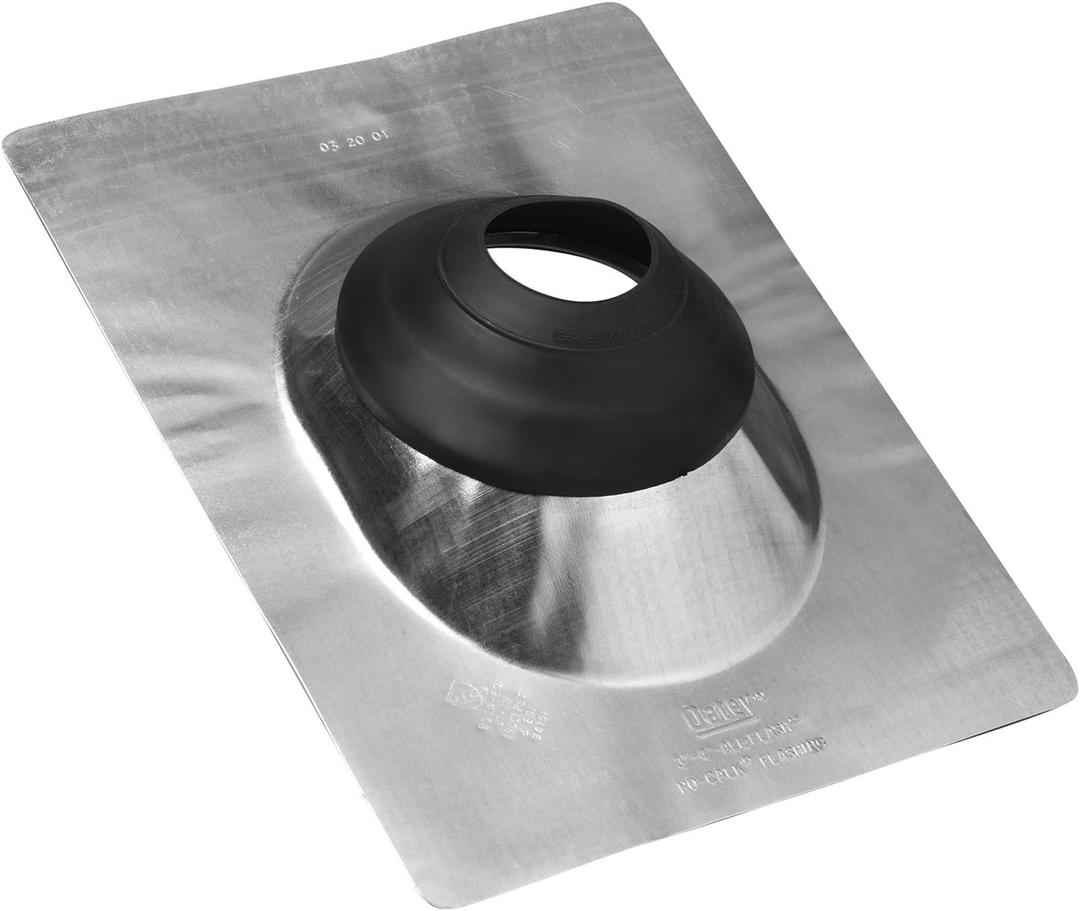 Oatey 12977 Roof Flashing, 3-Inch-4-Inch, Aluminum