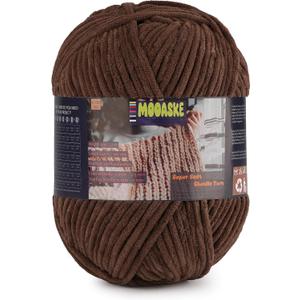 Chunky Velvet Yarn for Crocheting, 2-Pack 14.1oz 524.8 Yards Total, Super Soft Chenille Plush Yarn for Baby Blankets, Amigurumi, Scarves | 20 Colors 