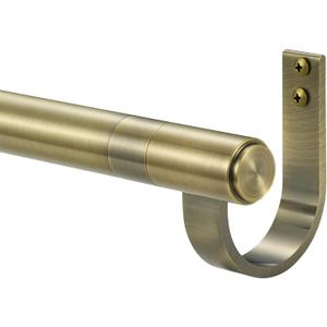 Curtain Rods for 28-99 Windows, Splicing Construction, 1 Adjustable Drapery Rod with Aluminum Alloy Brackets and Finials for Window, Sliding Door, Patio, Living Room Decoration, Antique Bronze