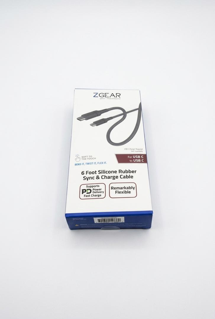 ZGEAR 6 Foot Silicone Rubber Sync & Charge Cable USB-C