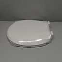 Ansffer Toilet Seat Round Soft Close16.5'', Toilet Lid Slow Close Quiet No Slam, Easy Installation & ReleaseSafe PP Material Easy Clean, Comfortable Ergonomic Design, 2 Years Support, White Plastic