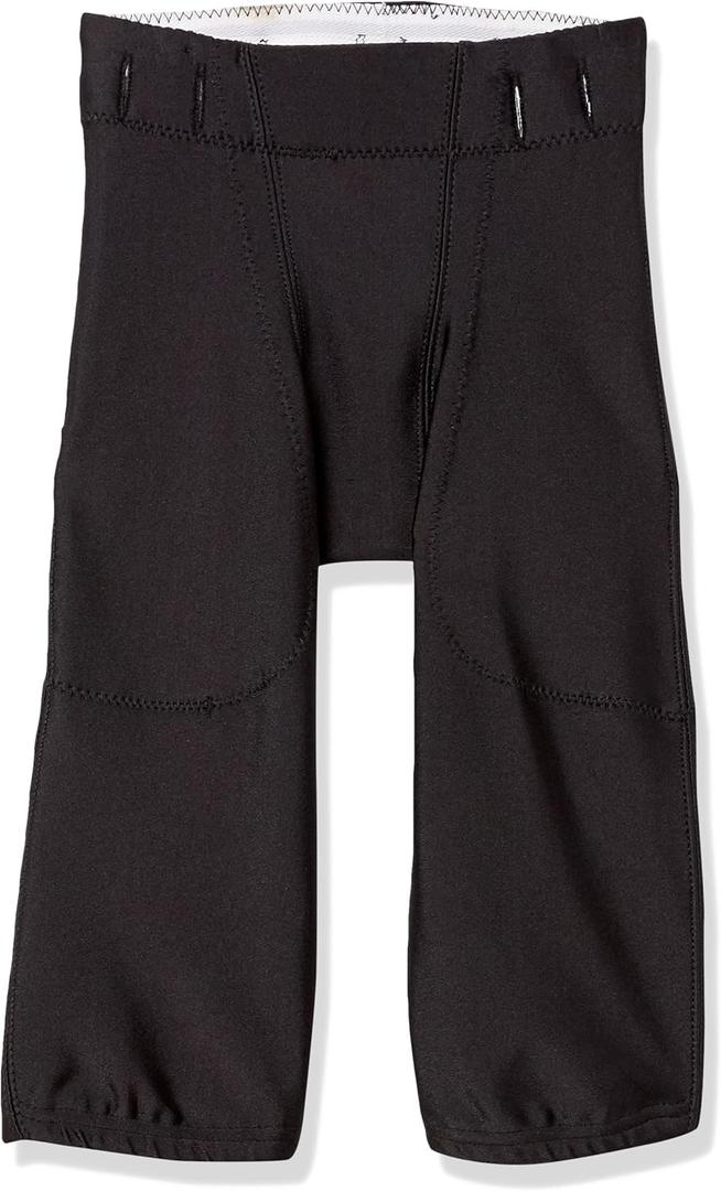Alleson Athletic Boys Capri No Fly Football Pants, Black, Medium US