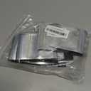 100 Pack Smell Proof Bags 3 x 4 Inch Resealable Mylar Bags Foil Pouch Flat Bag with Clear Window Black