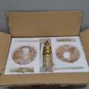 Vintage Battery Powered Cordless Wall Sconce Set of 2, Battery Wall Sconce with Amber Tulip Glass Lampshade, Rechargeable Battery Powered Wall Lights with Remote Control for Bedside Bedroom Doorway