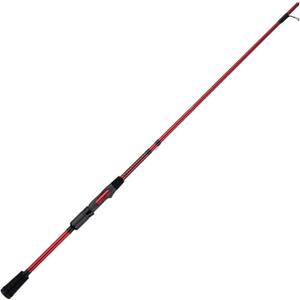 Ugly Stik 7’ Carbon Spinning Rod, One Piece, 6-12lb Line Rating, Medium Power, Fast Action, 3/ 16-5/ 8 oz. Lure Rating, Red/ Black