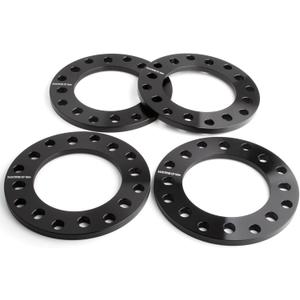 JiiinMiiin 4pcs 8 Lug 12mm(1/2") Universal Wheel Spacers 8x6.5 8x165.1 8x170 8x180,Forged Compatible for F250 E350 Ram 2500 3500 Express 3500 K3500 Silverado Suburban 2500 Sierra 2500HD 3500HD