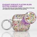 Compatible with Airpods Pro 3 Case 2025 Glitter Cute Cases for Airpods Pro 3rd Generation Bling Cover Keychain for Airpod Pro 3 Case Women & Girls (Colorful)