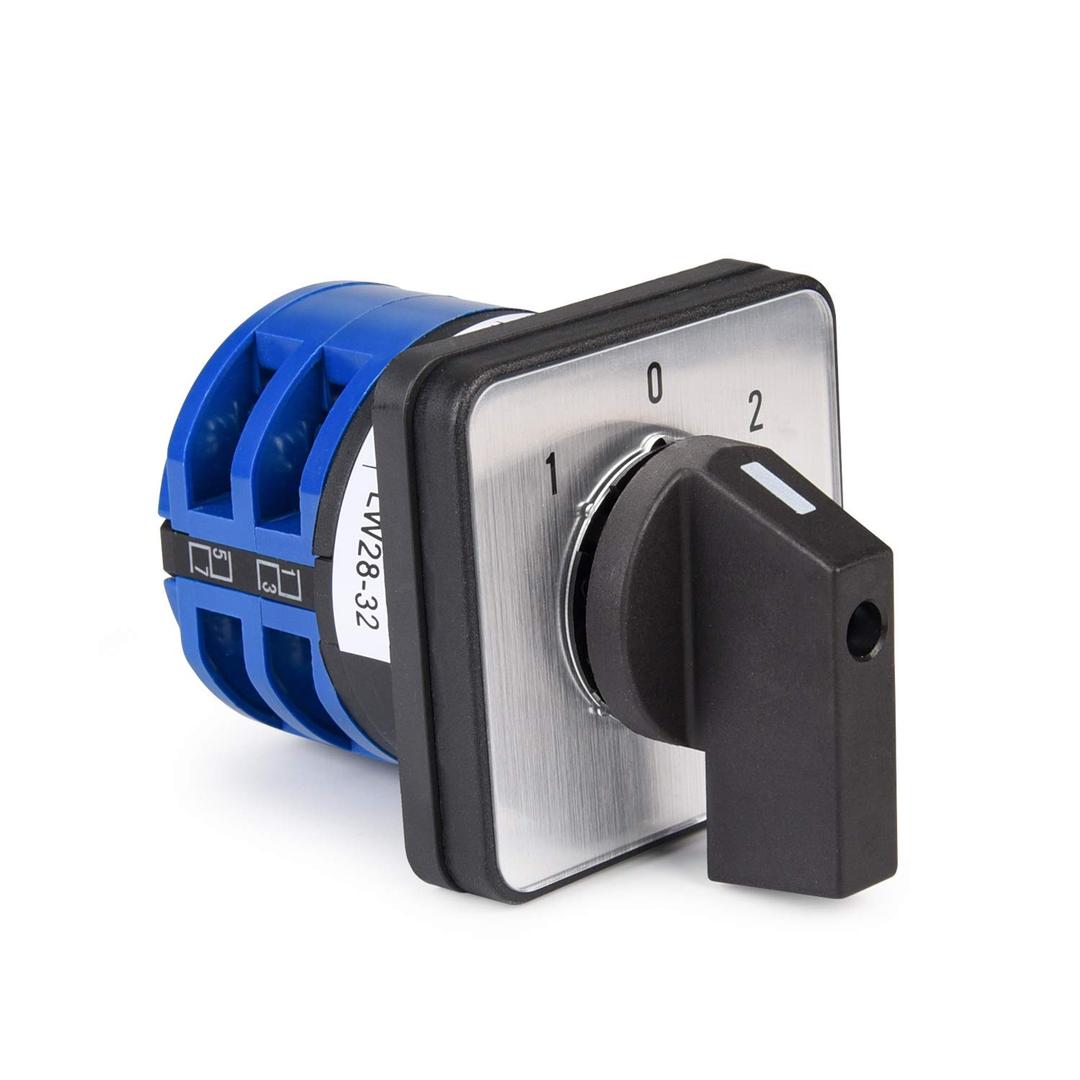 APIELE Changeover Selector Switch 3 Position 440V Universal Rotary Cam Selector (32A 8 Terminal)