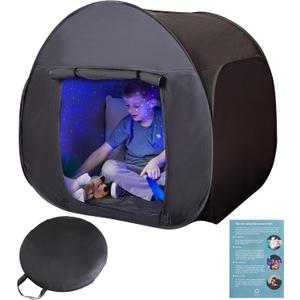 Sensory Play Tent | Calming Hideout for Kids | Sensory Den | Pop-up | Blackout | Indoor Tent | Easy to Setup | Helps with: SPD, Anxiety, ADHD, Autism & More | Single Size