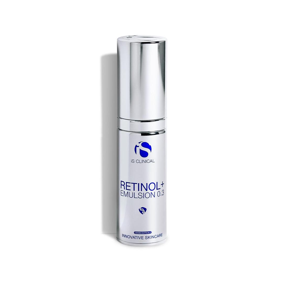 iS Clinical Retinol+ Emulsion 0.3, reduce fine lines and wrinkles, smooths appearance, helps brighten complexion