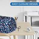 92 x 20 Inch Flower Oxford Cloth Jumbo Rug Storage Bag, Dustproof Carpet Protection Bags, Rolled Rugs Drawstring Carpet Pouch for Indoor Outdoor Carpet Storage Packing