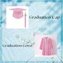 LMYOVE Kindergarten Graduation Cap and Gown Set Preschool Graduation Gown Cap
