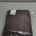 Kitinjoy 100% Cotton Waffle Weave Kitchen Hand Towels (13 X 28 Inches, Dark Brown), 4-Pack Super Soft and Absorbent Dish Towel for Drying Dishes