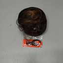 Yaki Straight Ponytail Extension for Black Women, 14 Inch Fluffy Thick Synthetic Yaki Ponytails, Drawstring Hair for Black Women Girls (Dark Brown with Brown Highlights 4H27)