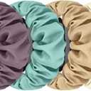 Scrunchie Watch Bands for Fitbit Versa/Versa 2 / Versa Lite/Versa SE Women Men, Replacement Soft Nylon Stretchy Wristband For Fitbit Versa Smart Watch (Milk tea+Green+Starlight+Smoky Purple) Medium