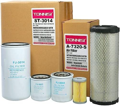 TONNISI Filter Kit Fits New Holland TC35A TC35D TC35DA TC40A TC40D TC40DA TC45A TC45DA tractor Replaces Oil/Lube 84475542, Fuel 84477366, Air Kit 87682998 84539215, Hydraulic 47408372 47671640 (6 Pcs)