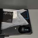 ProtoArc Ergonomic Wireless Keyboard Mouse, EKM01 Plus Full Size Ergo Bluetooth Keyboard Mouse Combo, Split Design, Wrist Rest, Multi-Device, Rechargeable, for Windows/Mac OS - Blue