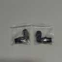 6AN Female to 3/8-18 NPT Pipe Swivel 90 Degree Adapter Fitting Black Aluminum, Pack of 2