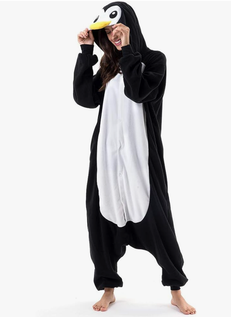 Beauty Shine Unisex Adult Onesie One Piece Pajamas Cosplay Cartoon Costume Halloween Christmas Sleepwear Jumpsuit Homewear Size, M