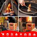 70 pcs Fire Starter - Natural Fire Starters for Campfires, Fire Pit, Pizza Oven, Fireplace, Smoker, BBQ, Pellet Stove & Wood - Fire Starters for Grill, Charcoal Starter