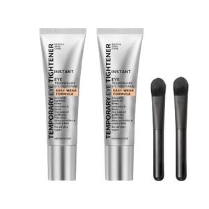 Gentle Skin Care Moisturizing Eye Tightener Cream with Brush, No-Filter Firming Primer, Instant Firming Formula for Fine Lines and Wrinkles, All Skin Types, 2pcs