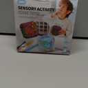 Luckyrao Sensory Activity Cube with 10 Strings  Anxiety Relief Fidget Toy for Children/Adults, Autism ADHD Focus, Compact Stress Reducer for Travel (red)