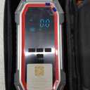 Jump Starter with Air Compressor, 5000A Peak Car Battery Jump Starter(9.0 Gas/8.0L Diesel), 160PSI 12V Jump Box Car Battery Jumper Starter Portable with Smart Jumper Cables, LED Lights, LCD Display (Red)