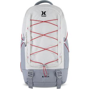 Hurley Men's Commuter Travel Backpack, White, One Size