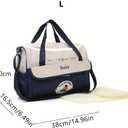 Baby Changing Backpacks, Large Capacity Diaper Bag, Adjustable Shoulder with Handles Meal Feeding Bottle Baby Travel Bag with Many Pockets, Blue