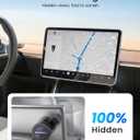 LOXP Upgrade Tesla Phone Mount [Strong Magnetic & Foldable] Aluminum Car Mount for Tesla Model 3/Y/Juniper, 360 Rotating Tesla Phone Holder Fits for iPhone 17 16 15 Pro Max, Tesla Accessories