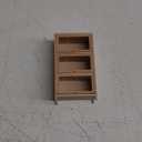 1/12 Dollhouse Shelf, Wooden Dollhouse Bookshelf Cabinet, Miniature Furniture Display Shelf for Dollhouse Furniture Decoration Dollhouse Accessories