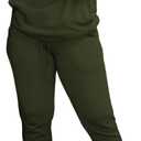 HBQ Two Piece Outfits For Women Casual Long Sleeve Sweatsuits Jogger Tracksuits Lounge Sets With Pockets