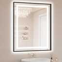 30"x36" LED Bathroom Mirror with Lights, Front & Backlit, Anti-Fog, Dimmable, 3 Color Temperature, CRI 90+, LED Mirror for Bathroom with Premium Full Aluminum Frame, Touch Control with Memory