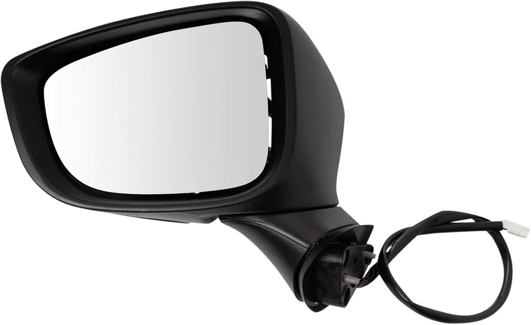 TRQ Left Mirror with Heat with Blind Spot Indicator Drivers Side Compatible with 2017-2021 Mazda 6 MA1320219