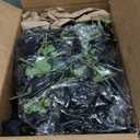 Hananona 50 Pcs Artificial Roses in Bulk, Fake Velvet Silk Roses Realistic Black Roses for Wedding Centerpieces Flower Arrangement Home Decor (50, Black)