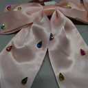 Carole Bow Hair Clip Pink Satin