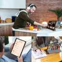 Tri-Fold Case Compatible with Samsung Galaxy Tab S 10.5 inch Tablet - SM T800&T801&T805&T807 (2014 Released), Includes a Screen Protector - Premium PU Leather Tri-Fold Cover with Auto Sleep/Wake