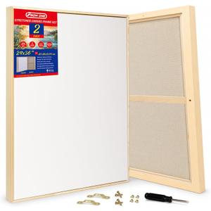 2 Pack 24 x 36 inch Floater Frame Canvas –Gallery Wrapped Canvas Set, 2pk-24x36 in