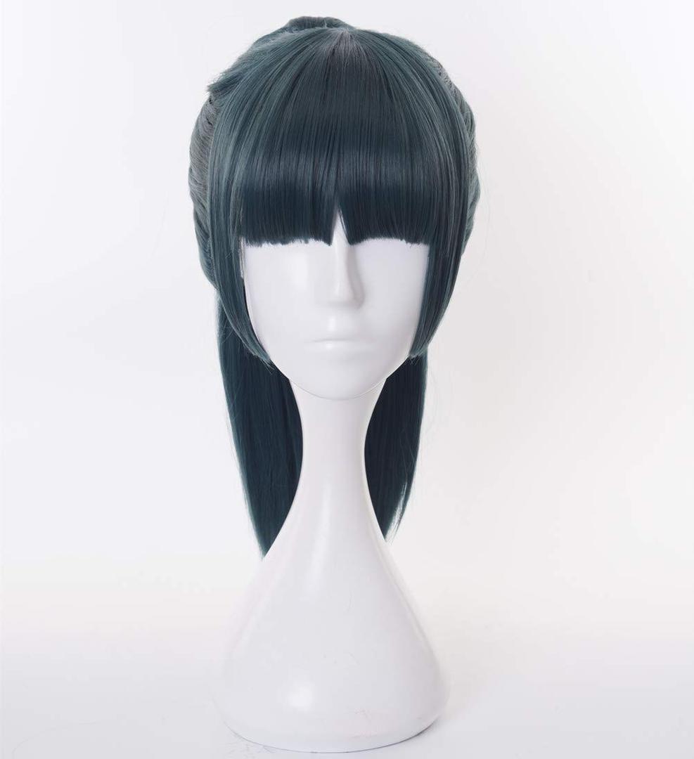 Anime Characters Cosplay Wig Dark Green Long Costume Cosplay Wigs Unisex Anime Characters Play Halloween Christmas Party