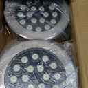 18W Outdoor In Ground Lights,Diameter 8 inches,Wired Landscape Lighting Waterproof,White 6500K,High Voltage 110V 120V Well Lights for Walkway,Driveway,Pathway,Pack of 4