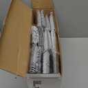 N9R 300PCS Silver Plastic Silverware, Heavy Duty Plastic Cutlery for Parties, Fancy Disposable Flatware Set Includes 100 Forks, 100 Spoons, and 100 Knives, Perfect for Weddings, Dinners, Picnics