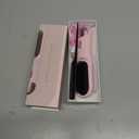 Go Brush Pro 2026 Hair Iron Straightener Brush 300M Negative Ions, Portable Mini Hair Straightening Comb for Women with 4 Temps Fast Heating MCH Ceramic Coating Smooth Frizz Hair Travel Gift Pink