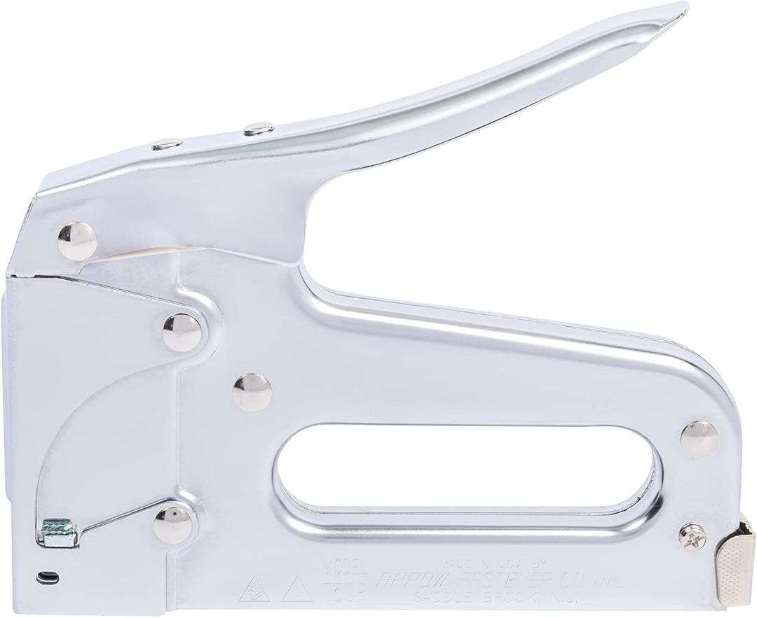 Arrow T50 Heavy Duty Staple Gun for Upholstery, Wood, Crafts, DIY and Professional Uses, Manual Stapler Uses 1/4, 5/16, 3/8", 1/2", or 9/16 Staples